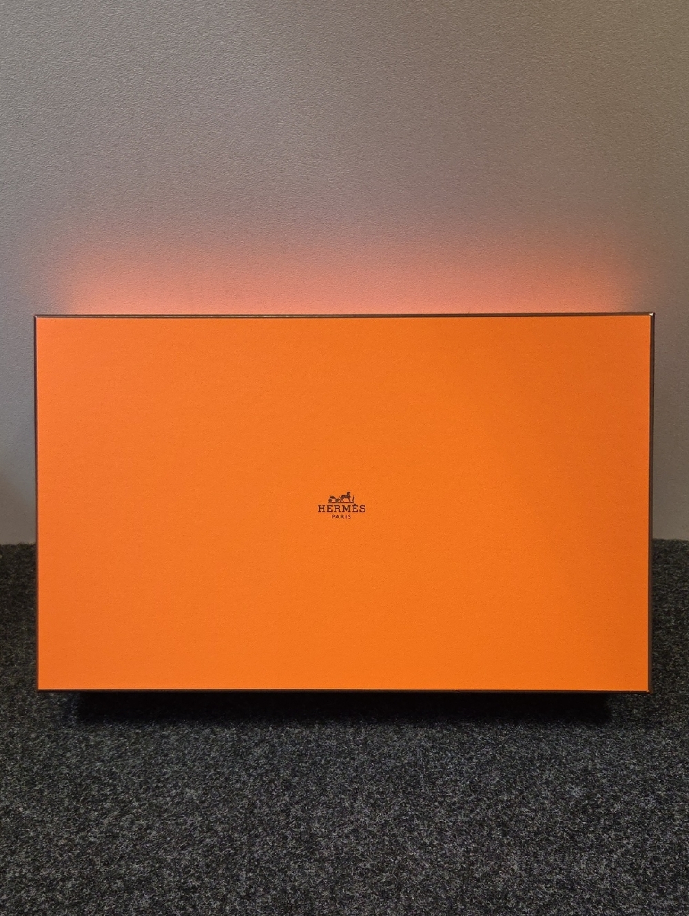 Authentic Hermès Orange Signature Box